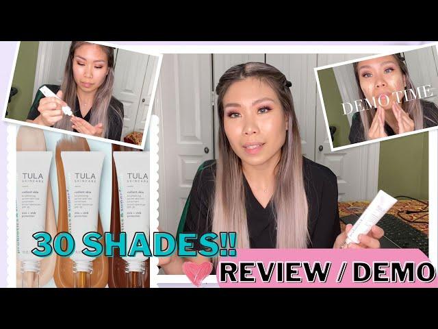 New TULA SKINCARE radiant brightening skin tint HONEST REVIEW // DEMO Love or Hate?!