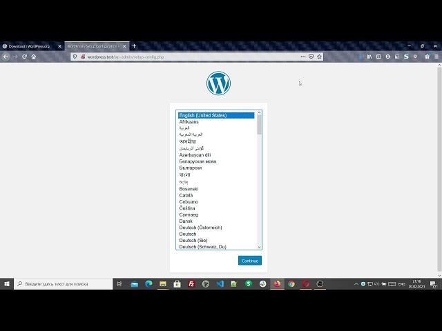 Установка WordPress  на Open Server