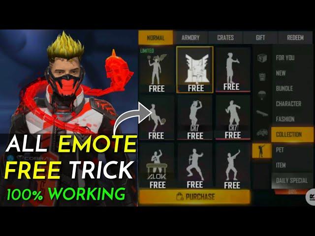 How To Get Free Emotes In Free Fire Free Emote Best Trick