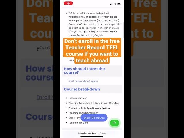 DON’T enroll in this TEFL course if you want to teach abroad! 