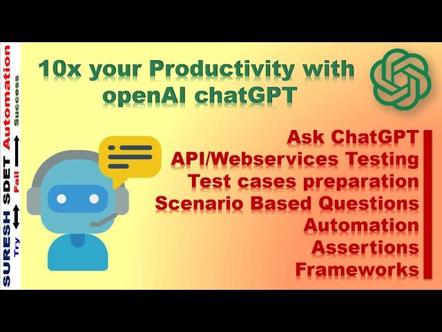 Extreme API Testing and Automation with ChatGPT | Suresh SDET Automation