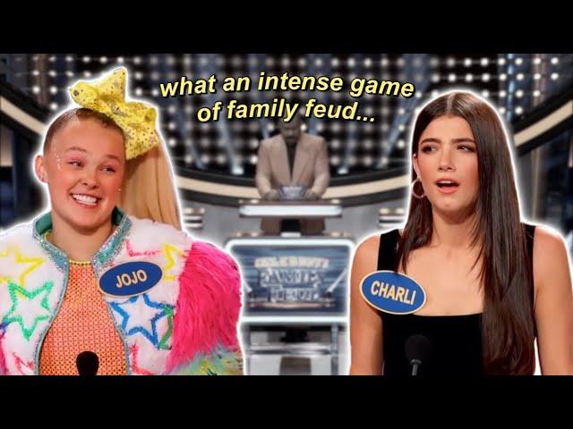 the D'amelios vs. JoJo Siwa on Family Feud was interesting...