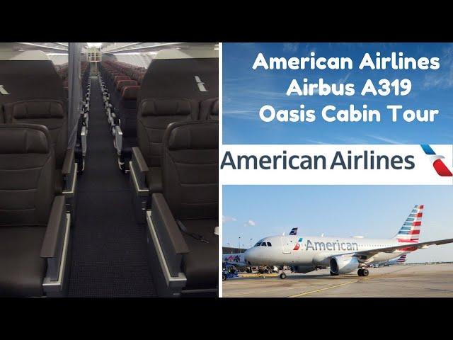 American Airlines oasis Airbus A319 Cabin Tour