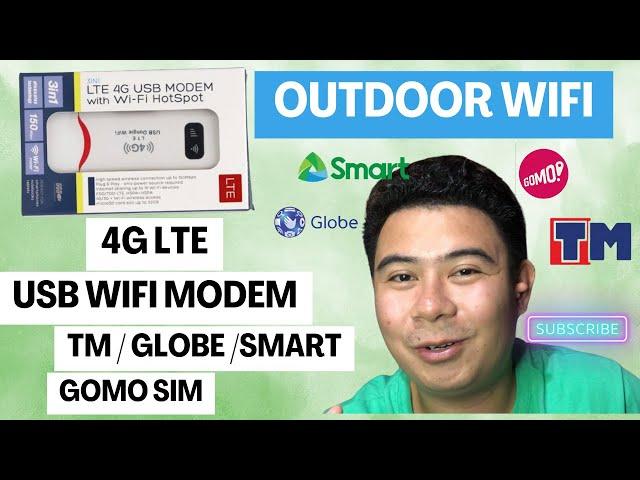 4g LTE Wifi Modem USB open line to all network | plug and play gomo sim tm globe smart