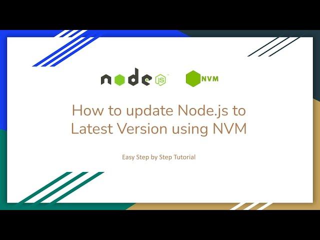 How To Update Nodejs to latest Version With NVM?