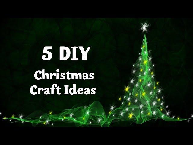  5 DIY  ПОДЕЛКИ К РОЖДЕСТВУ И НОВОМУ ГОДУ CHRISTMAS CRAFT