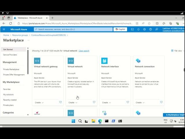 Azure Networking Lab 1a