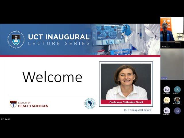 UCT Inaugural Lecture | Prof Catherine Orrell | 22 August 2024