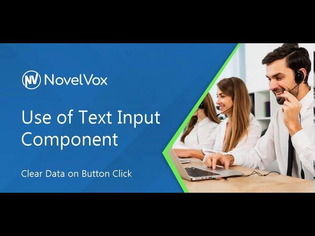 Use Of Text Input Component Clear Data on Button click