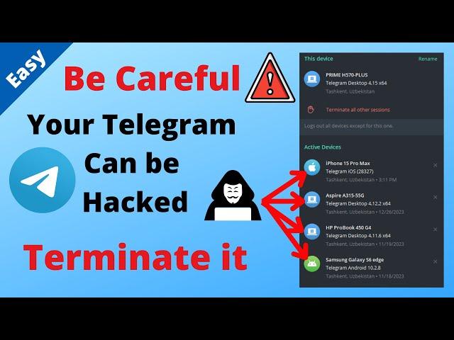 How to Terminate Telegram Active Sessions | Other Devices