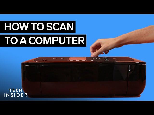 How To Scan A Document To Your Computer