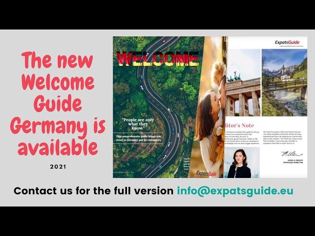 The 2021 Welcome Guide Germany is now available!!