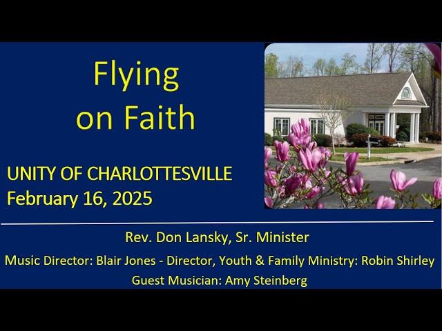 2.16.25 Flying on Faith