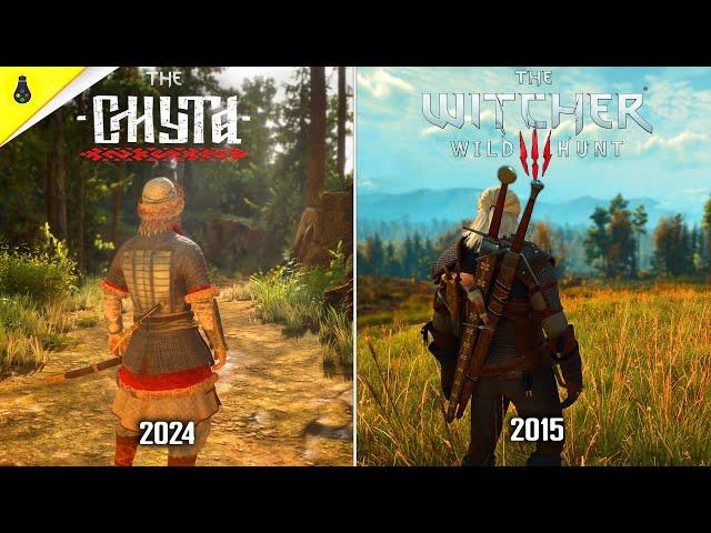 Smuta (Russian Witcher) vs The Witcher 3 - Details and Physics Comparison