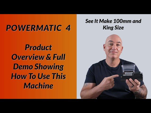 Powermatic 4 Electric Cigarette Rolling Injector Machine Product Demo