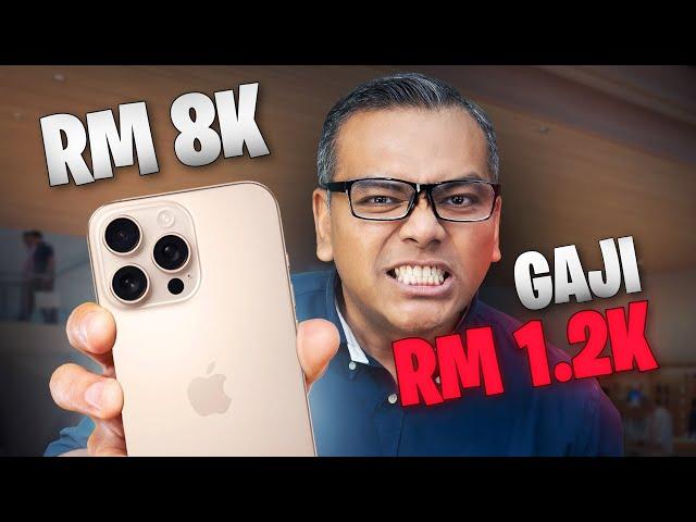 Jom beli iPhone 16 Pro Max 1TB RM8k dengan gaji RM1.2k! [Consumer] Simpan je duit tu