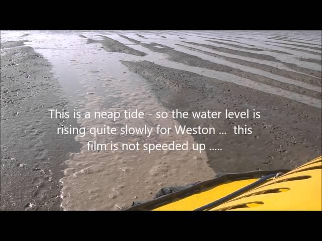 Incoming tide at Weston super Mare