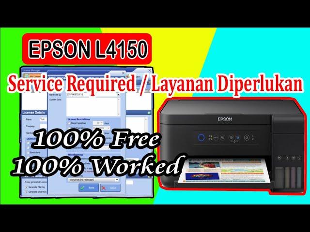 CARA RESET EPSON L4150 + LINK DOWNLOAD RESETTER