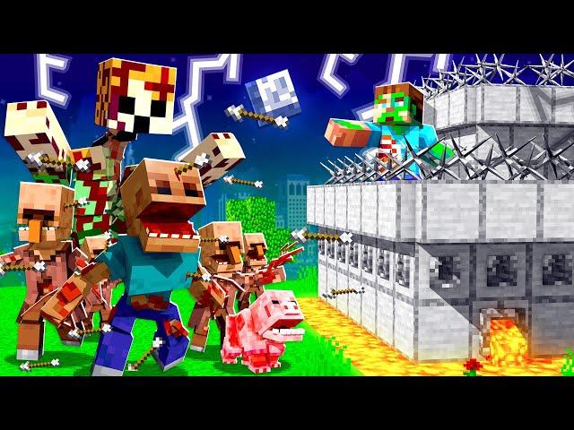 Nightmare Mobs vs Dream Minecraft House