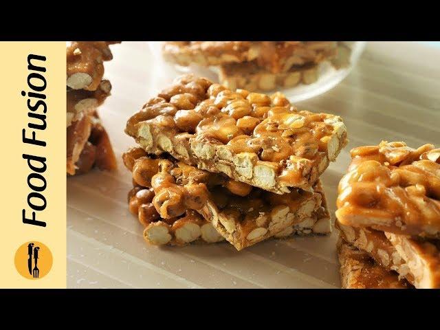 Chikki 4 ways with gur Recipe  by Food Fusion