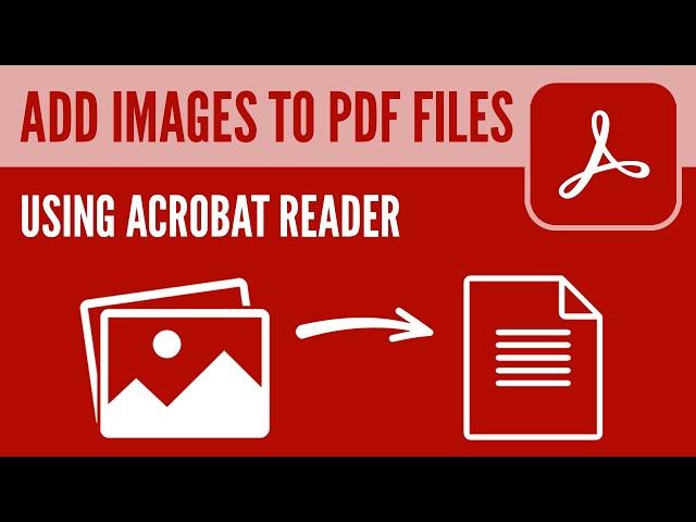 Add image or logo in a PDF file (Acrobat Reader)