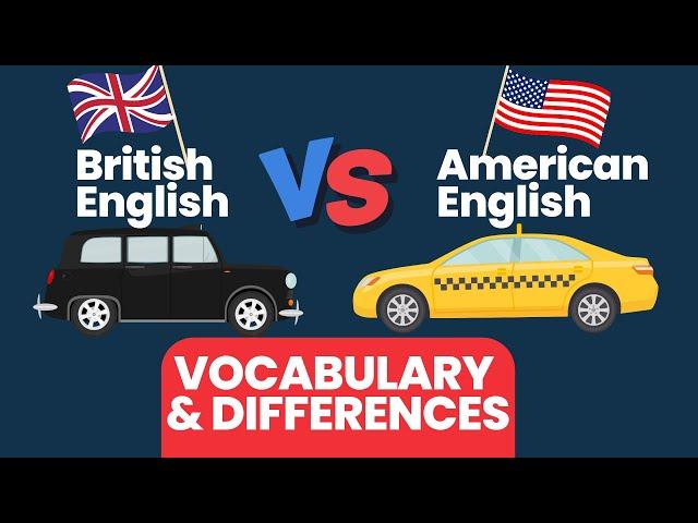 50 Differences Between  British English Vs American English  Vocabulary Words | Boost Word Power