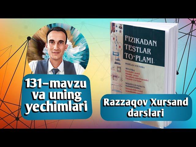 131–mavzu va uning yechimlari | Yorug'likning qutblanishi. Malyus qonuni | Uzoqov fizika to'plam