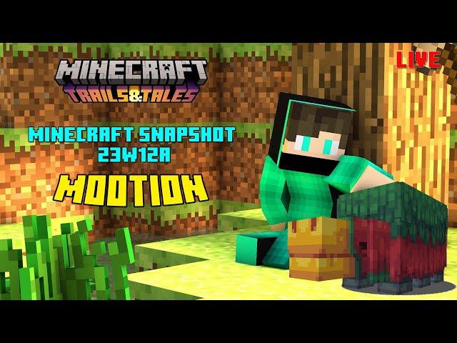 Minecraft 1.20 Live | Minecraft Snapshot 23W12A Gameplay with M00tion 