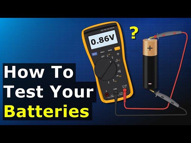 Testing Batteries With a Multimeter - AA Battery Test