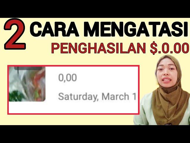 CARA MENGATASI PENGHASILAN $0.00 DI FACEBOOK||FACEBOOK PROFESIONAL