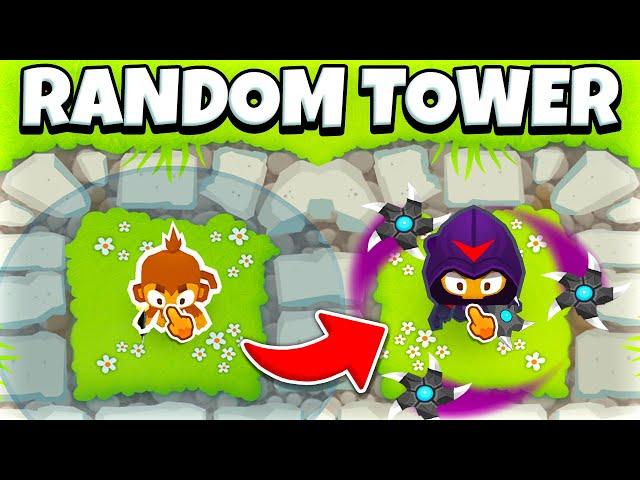 Who can get further with RANDOM TOWERS! (BTD 6)