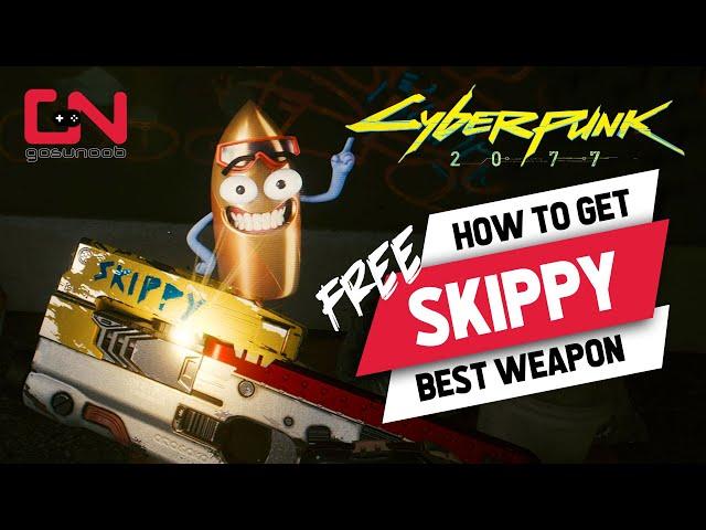 Cyberpunk 2077 SKIPPY Best Free Talking Gun Location - Both Mods Showcase