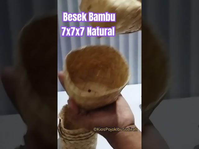 Besek Bambu 7x7x7 Natural | Besek Souvenir Kualitas Ekspor | Best Seller Shopee Tiktok #besekbambu