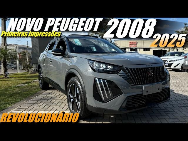 NOVO PEUGEOT 2008 GT 2025 - Revolucionário. Primeiras impressões - Surpreendeu demais!