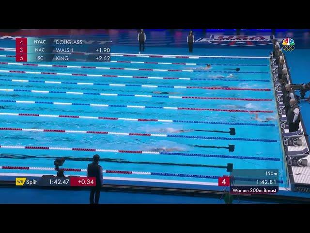 Kate Douglass is dominant in the 200m breaststroke | U.S. Olympic Swimming Trials presented by Lilly