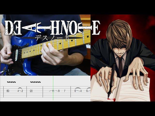 The WORLD - Death Note (Opening 1 Guitar Cover) with Tabs