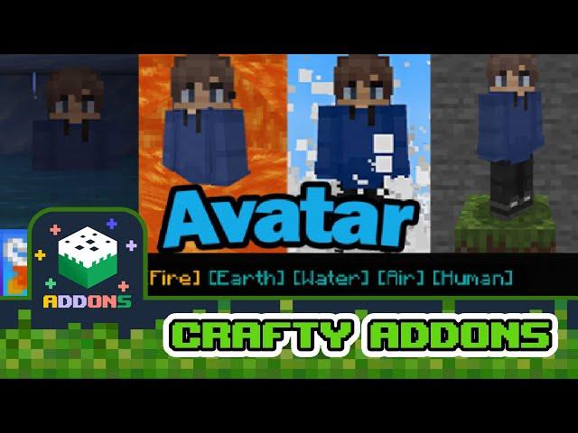 How to play “Avatar Addon” using Crafty Addons. ( Addons / Skins / Maps for MCPE )