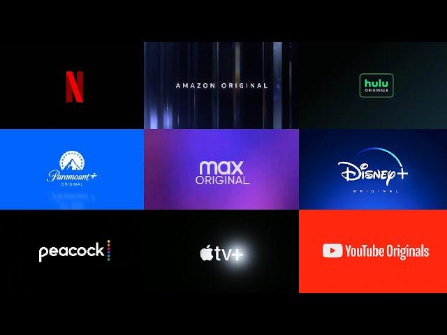 Streaming Service Originals - Logo Compilation (Netflix/Hulu/Amazon/Disney+/Paramount+/Max/etc)