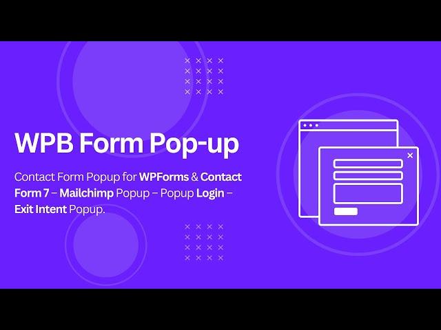 Contact Form Popup for WPForms & Contact Form 7 – Mailchimp Popup – Popup Login – Exit Intent Popup
