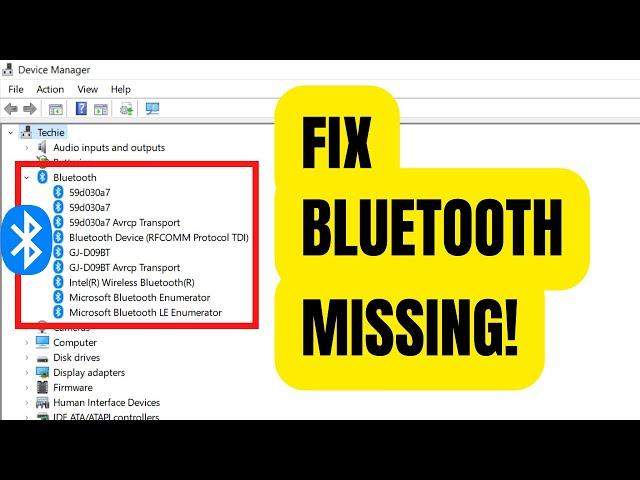 Fix Bluetooth Not Showing in Device Manager Icon Missing in Windows 11/10/8/7 | Easy Troubleshooting