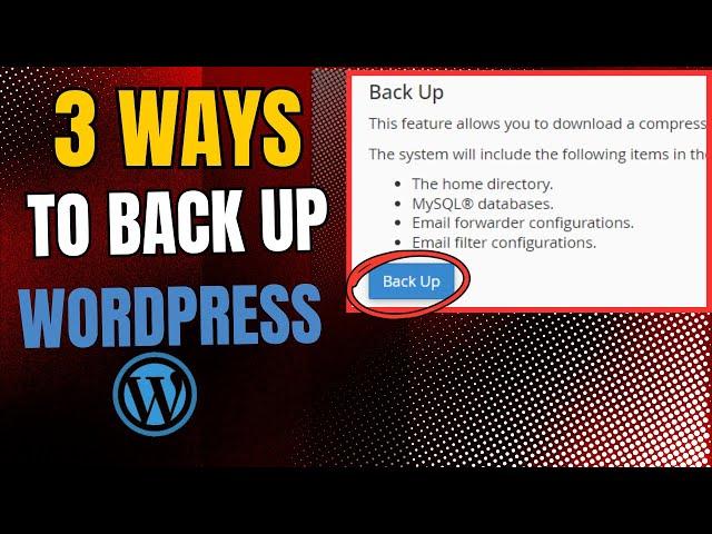 How To Take Backup Of Wordpress Website From Cpanel | Wordpress Backup Made easy