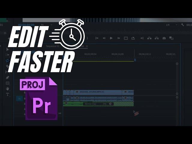 10 QUICK PREMIERE PRO Tips to Speed Up Your Editing Process