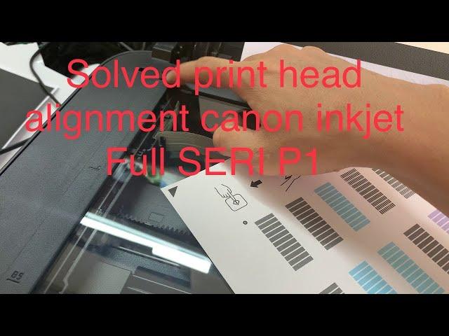 How to print head alignment canon inkjet Part 1 Canon g1000 g1010 g2010 g2000 g3000 ix6860 ix6770