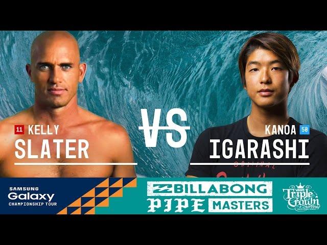 Kelly Slater vs. Kanoa Igarashi - Billabong Pipe Masters 2016 Semifinals