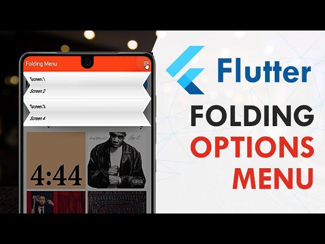 Flutter - Folding Options Menu | Flutter UI Design Tutorial