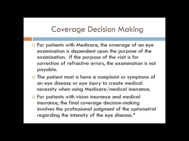 Craig Thomas, OD  Billing and Coding the Medical Eye Exam