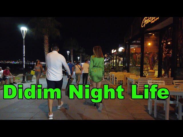 4K UHD - Didim Night Walking - Turkey Aydın Didim Walking Tour