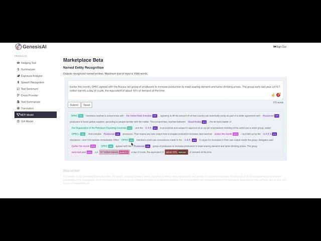 GenesisAI platform demo