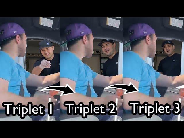 Identical Triplet Drive-Thru Prank