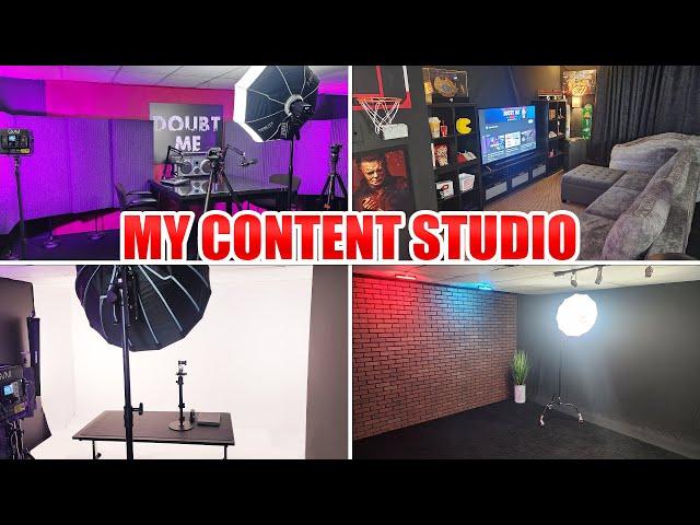 My Content Studio Tour [ Film and Photo Sets, Podcast, Living Room, Performances, + More ]